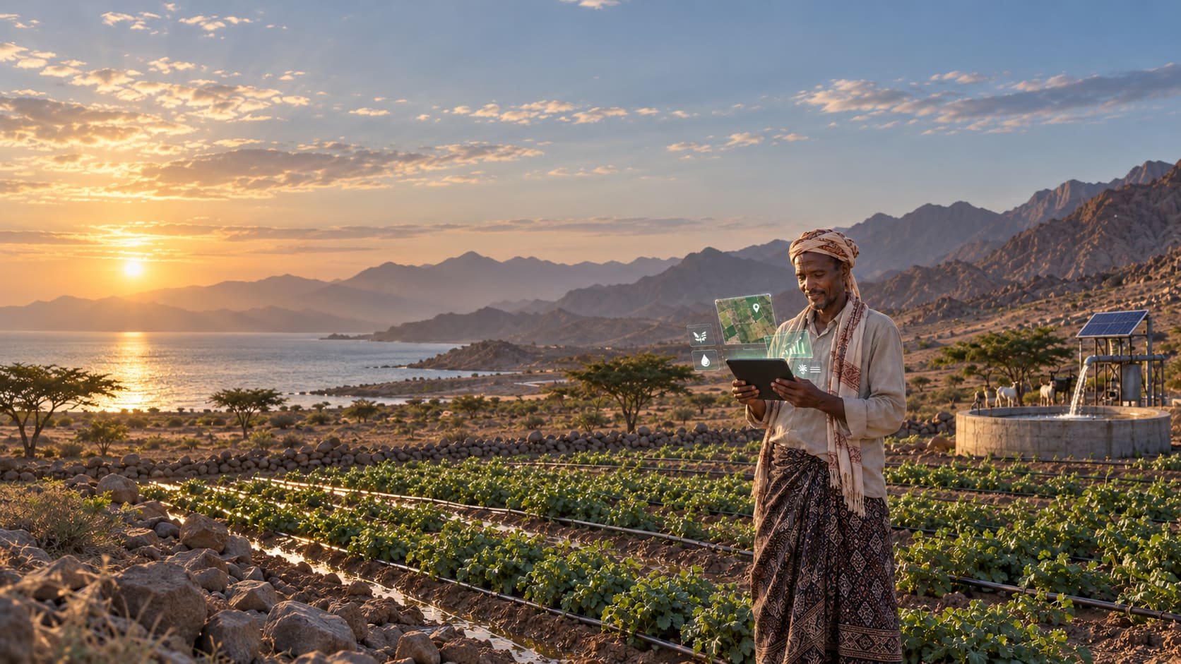 Agriculteur suivant sa production sur FarmShare